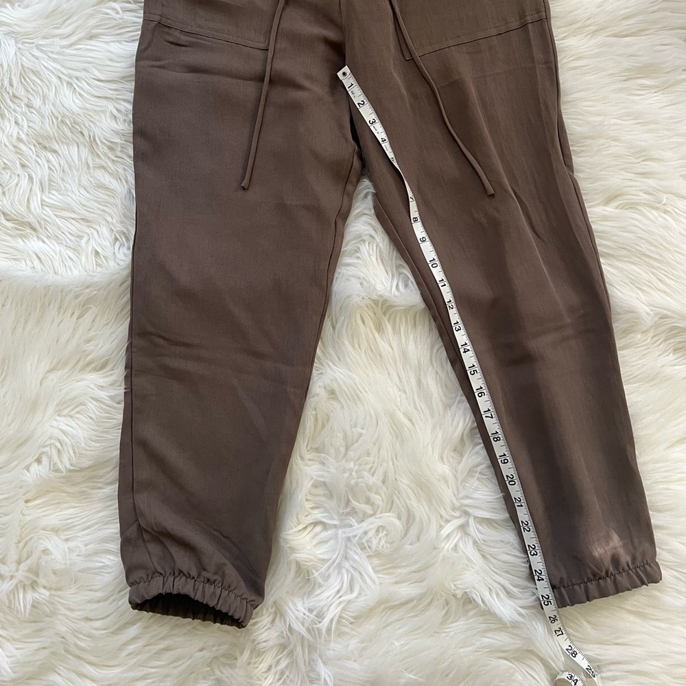 ZARA Women’s Dark Brown Cargo Jogger Pants - Picture 2 of 9